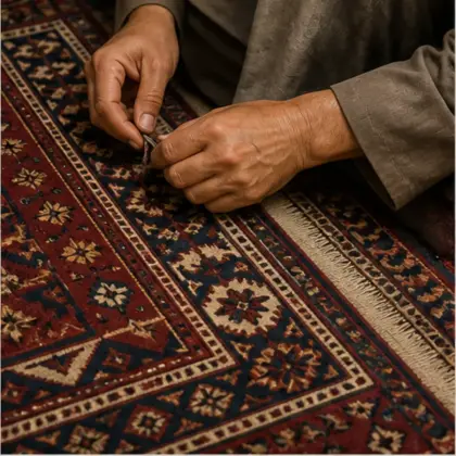 Afghan handwoven carpets and traditional craftsmanship