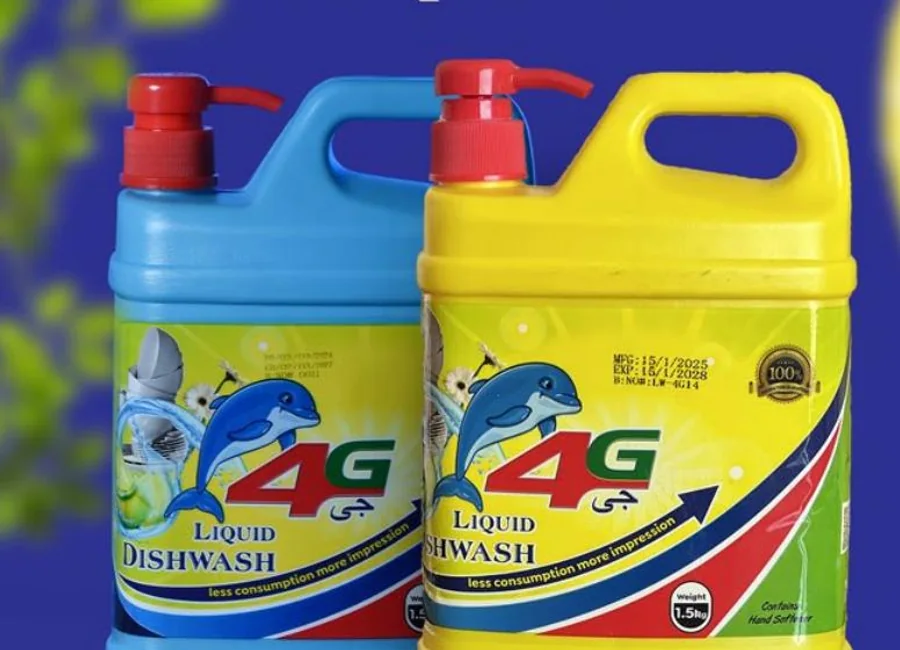 4G dishwash liquid containers from the supplied product catalog