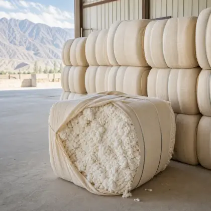 Pressed raw cotton bales for wholesale export