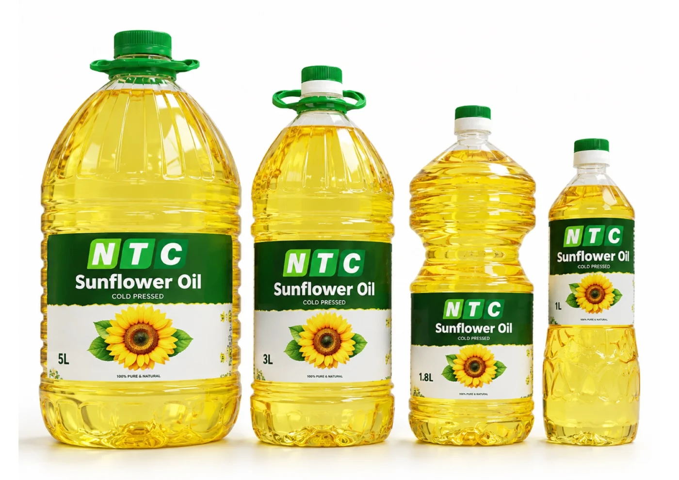 NTC sunflower oil bottle range